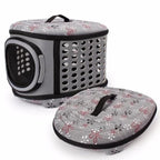 Cat Carrier | Foldable Hard-Top & Mesh Door With Padded Mat | For Large Cats
