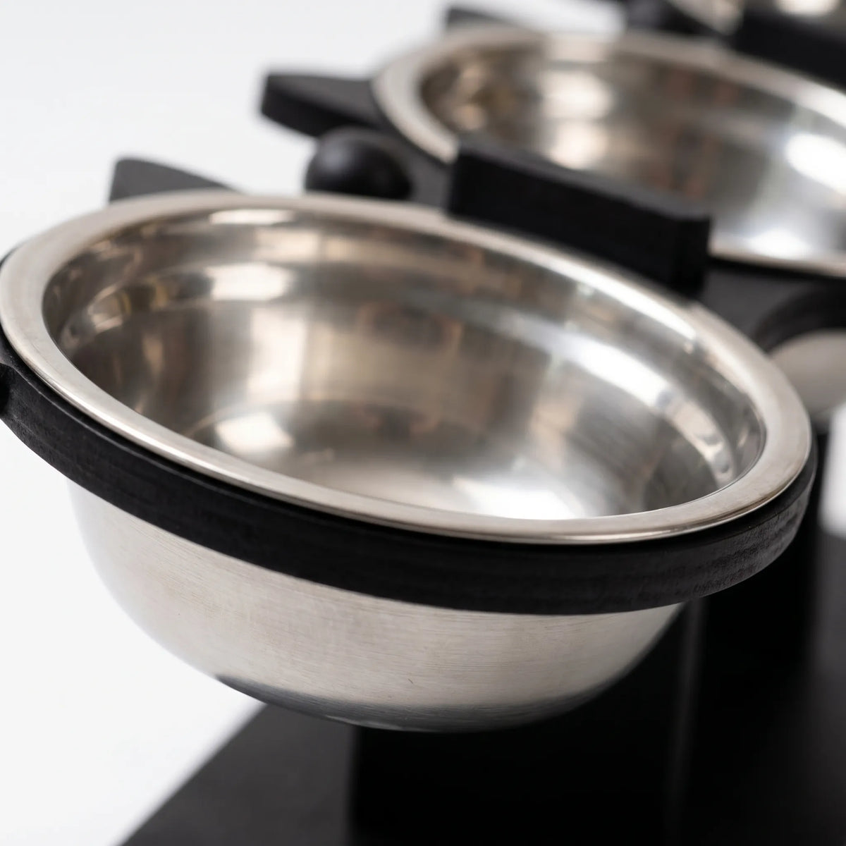 Cat Feeding Station | 15° Tilt & Stainless Steel | 3 Bowls