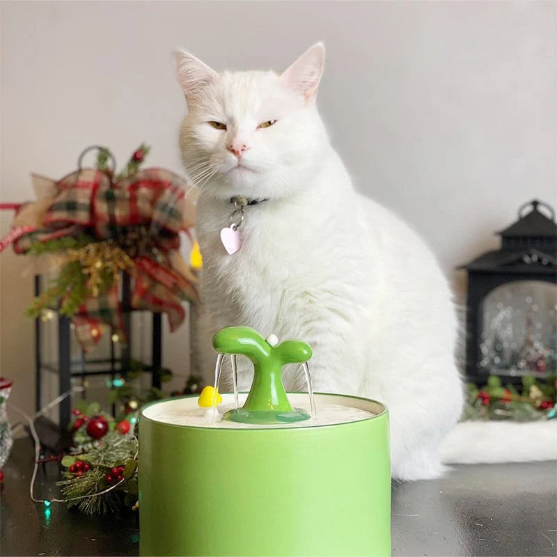 Cat Fountain | Dual Filtration & Food-Grade Ceramic | Under 40 dB