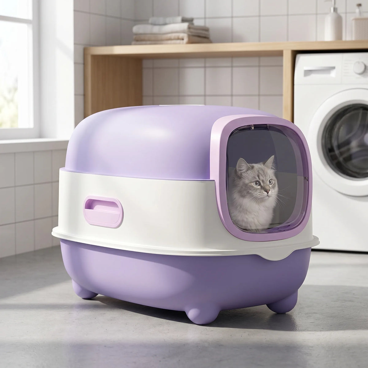 Cat Litter Box | Fully Enclosed & UV Disinfection | XL