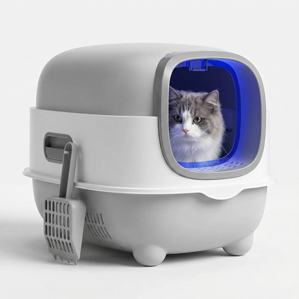 Cat Litter Box | Fully Enclosed & UV Disinfection | XL