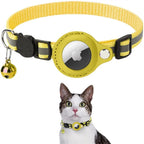 Cat Safety Collar | GPS Tracker Holder & Quick-Release | Reflective Nylon