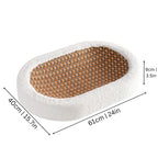 Cat Scratching Lounge Bed | Plush Top & Natural-Fiber Base