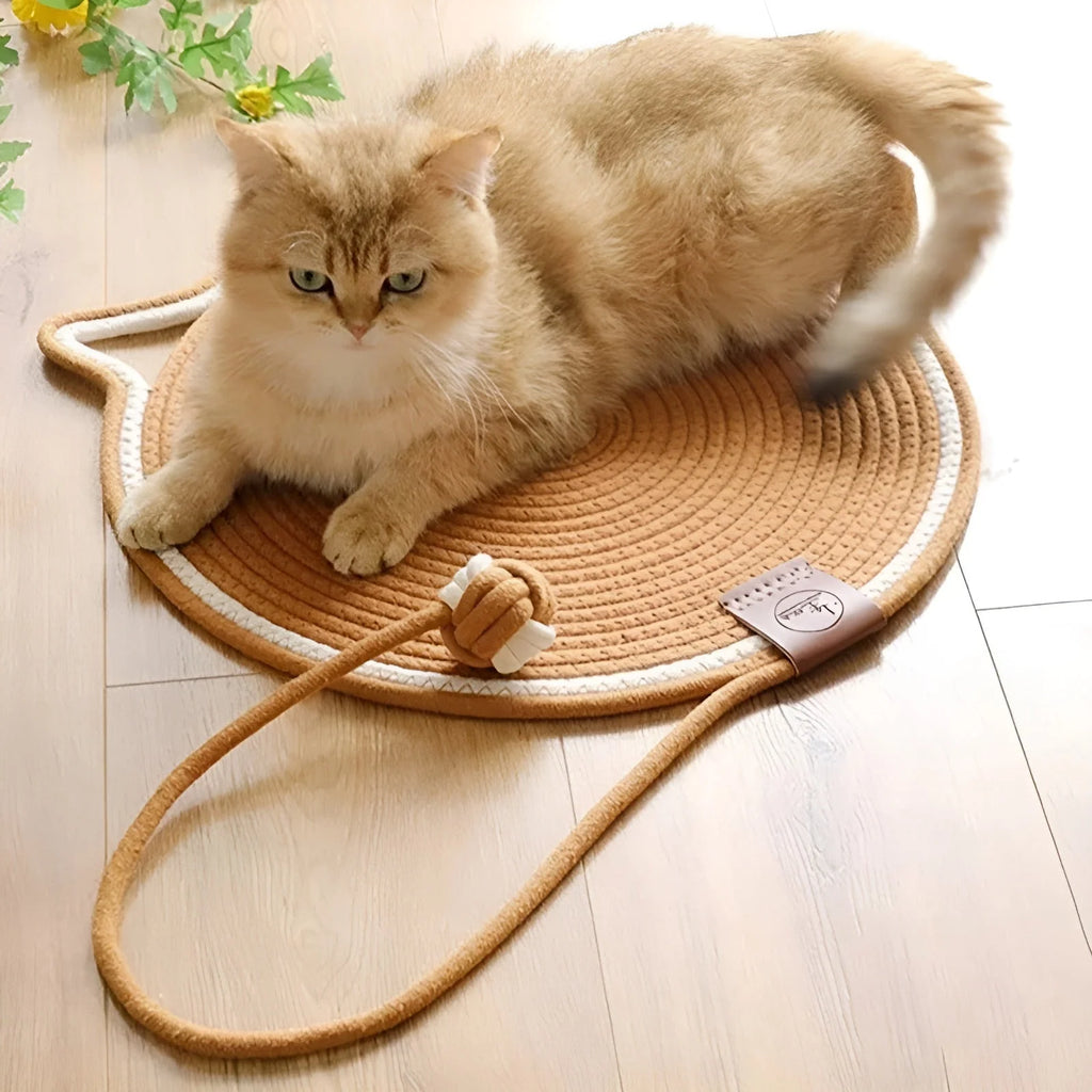 Cat Scratching Mat | Cotton Rope & Furniture Protection | 42.5 cm