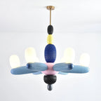 Ceiling Chandelier | Iron & Glass Balloon Cluster | 96 cm Diameter