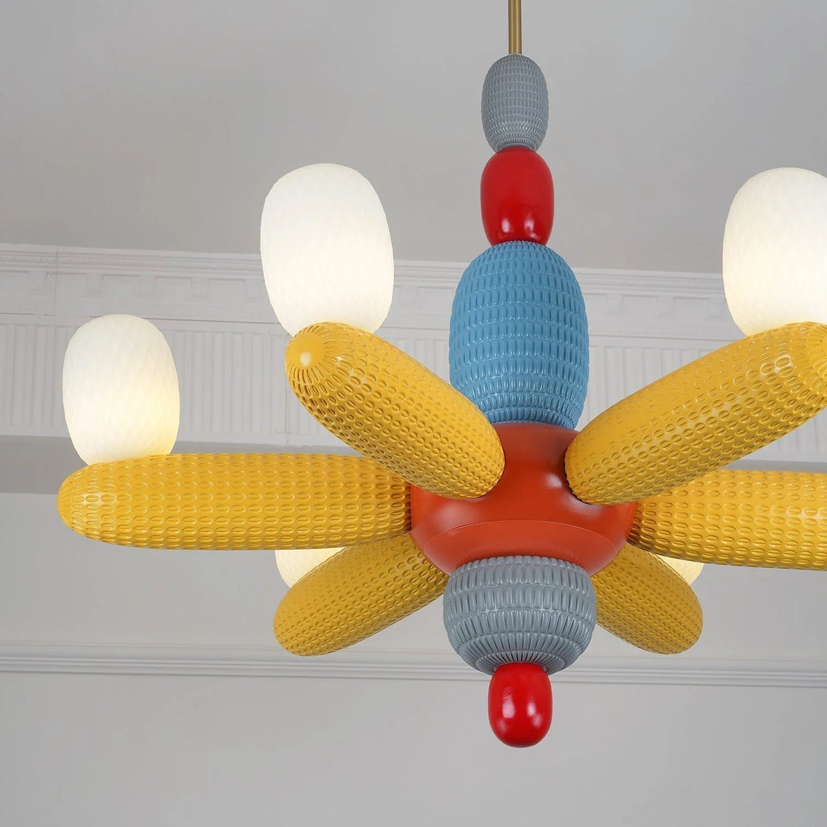 Ceiling Chandelier | Iron & Glass Balloon Cluster | 96 cm Diameter