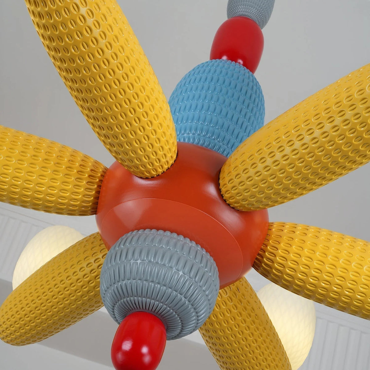 Ceiling Chandelier | Iron & Glass Balloon Cluster | 96 cm Diameter