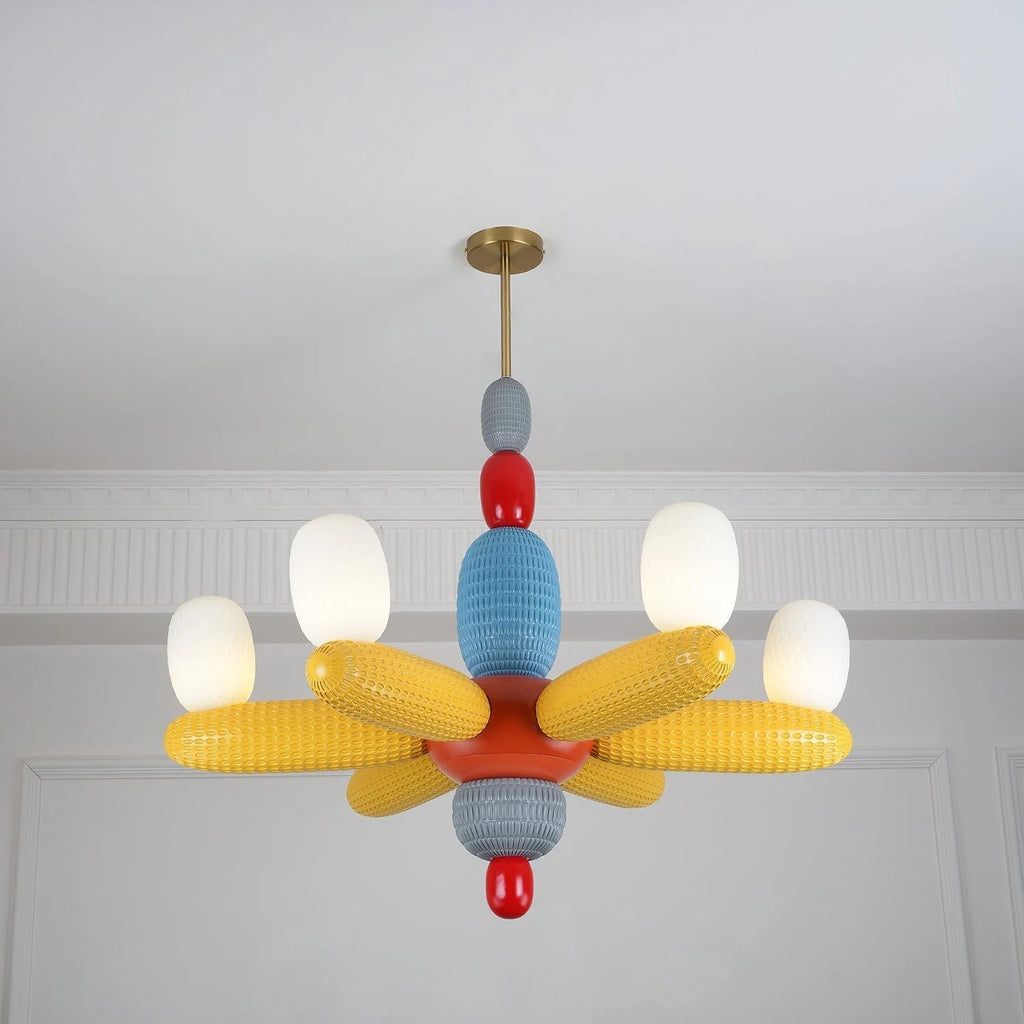 Ceiling Chandelier | Iron & Glass Balloon Cluster | 96 cm Diameter