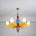 Ceiling Chandelier | Iron & Glass Balloon Cluster | 96 cm Diameter