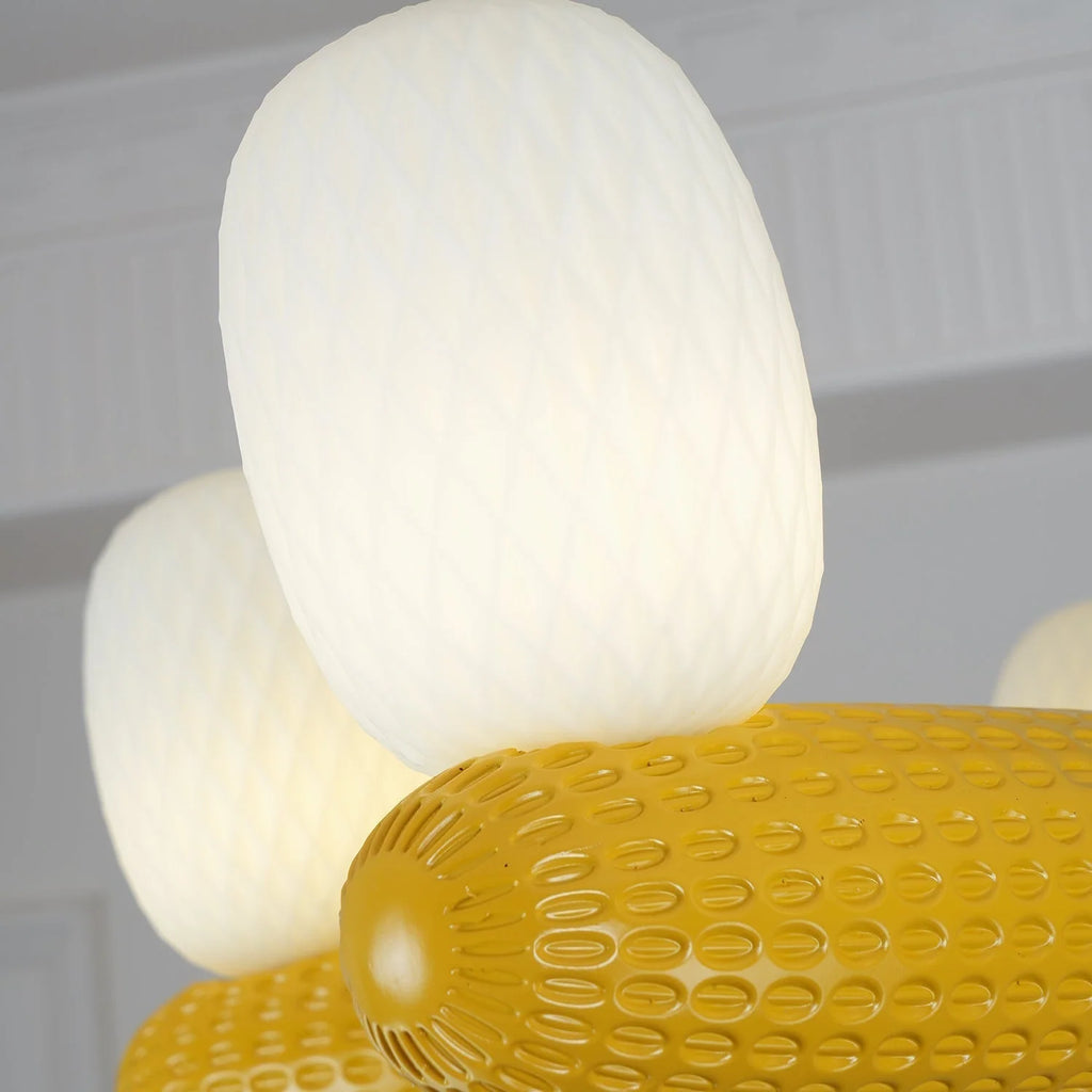 Ceiling Chandelier | Iron & Glass Balloon Cluster | 96 cm Diameter