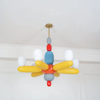 Ceiling Chandelier | Iron & Glass Balloon Cluster | 96 cm Diameter
