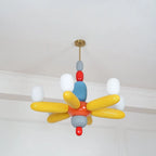 Ceiling Chandelier | Iron & Glass Balloon Cluster | 96 cm Diameter