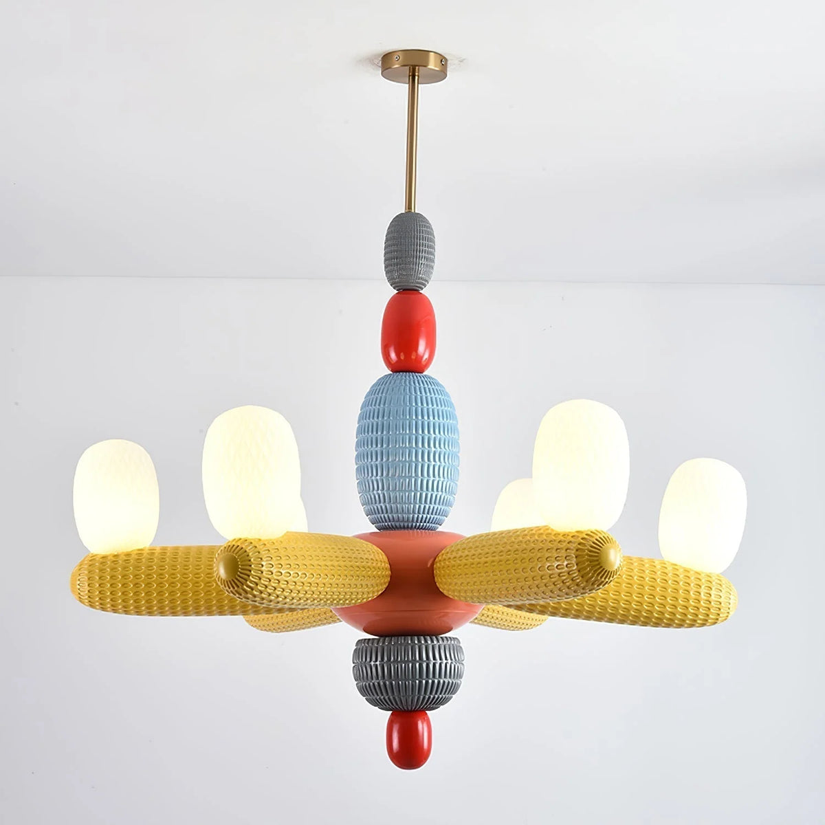 Ceiling Chandelier | Iron & Glass Balloon Cluster | 96 cm Diameter