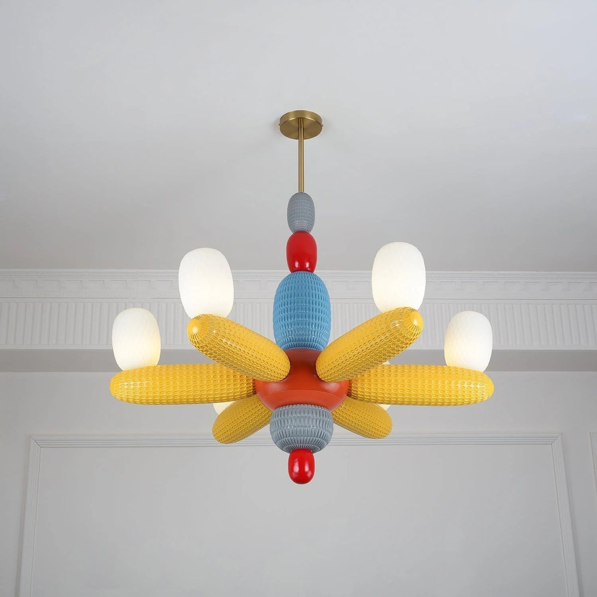 Ceiling Chandelier | Iron & Glass Balloon Cluster | 96 cm Diameter