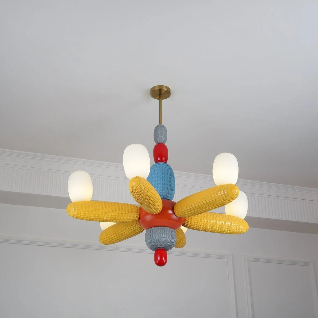 Ceiling Chandelier | Iron & Glass Balloon Cluster | 96 cm Diameter