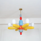 Ceiling Chandelier | Iron & Glass Balloon Cluster | 96 cm Diameter