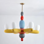 Ceiling Chandelier | Iron & Glass Balloon Cluster | 96 cm Diameter