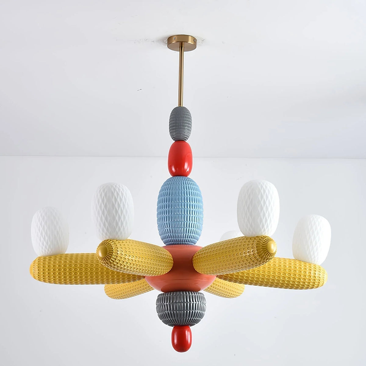 Ceiling Chandelier | Iron & Glass Balloon Cluster | 96 cm Diameter