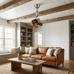 Ceiling Fan | Industrial Cage & Quiet Copper Motor | 12 in Sweep