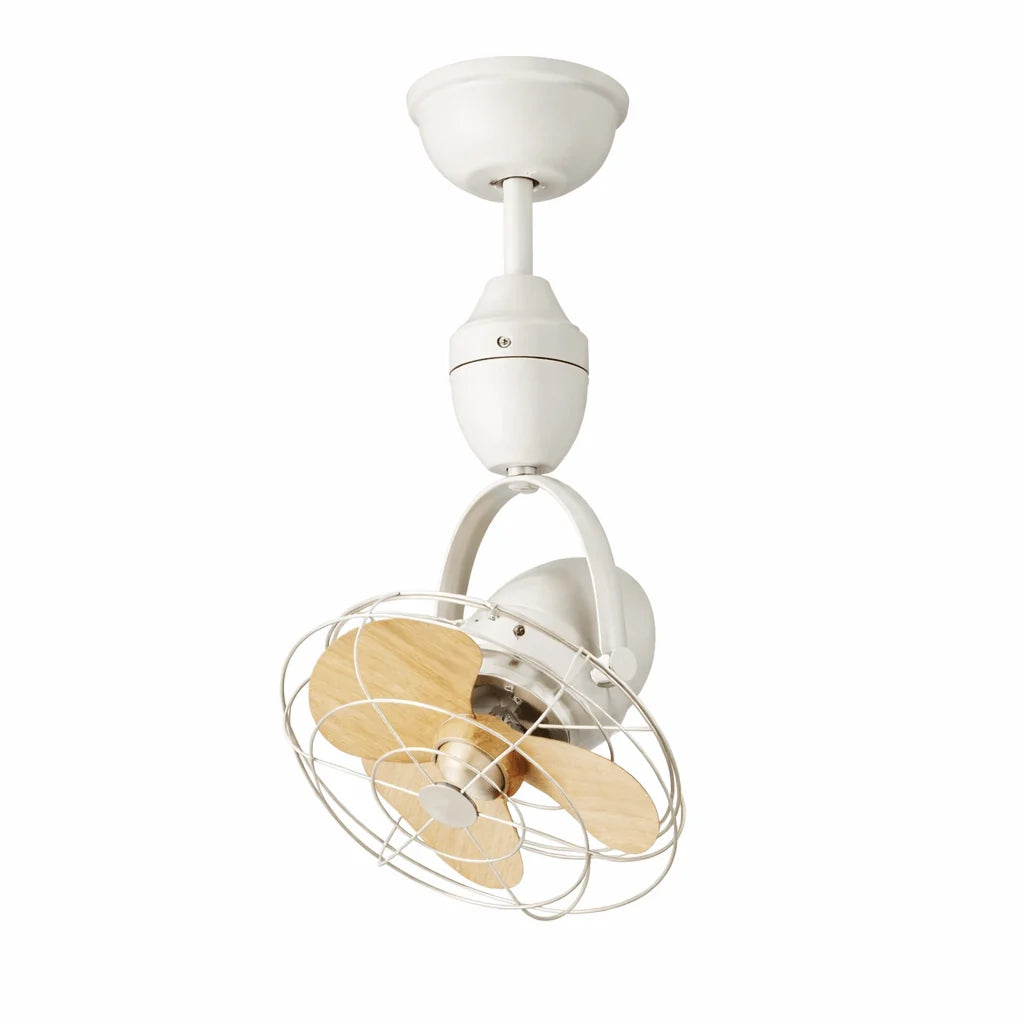 Ceiling Fan | Industrial Cage & Quiet Copper Motor | 12 in Sweep
