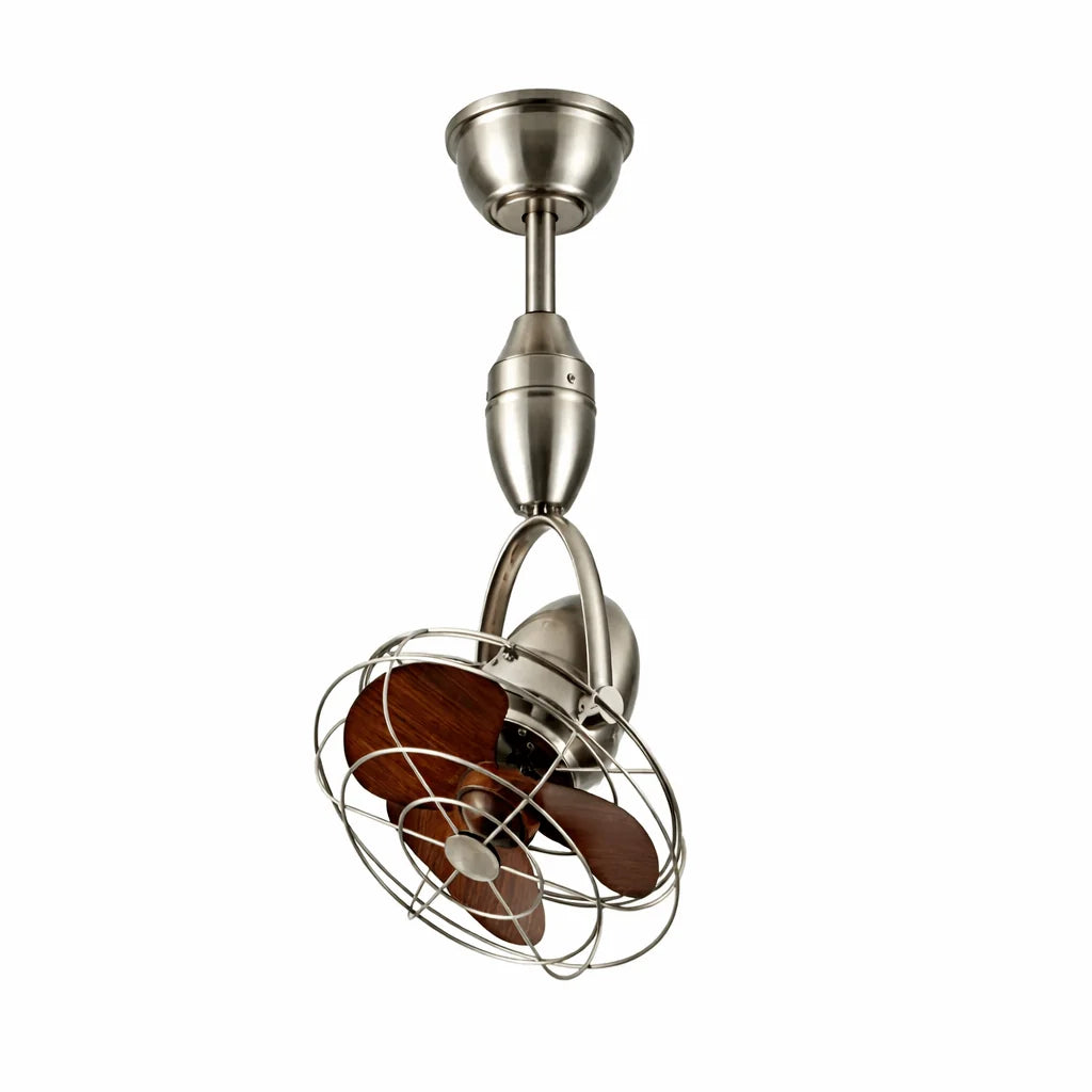Ceiling Fan | Industrial Cage & Quiet Copper Motor | 12 in Sweep
