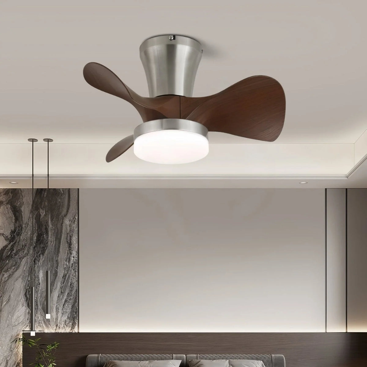 Ceiling Fan | Integrated LED, Copper Motor & Remote Control | 55 cm Diameter