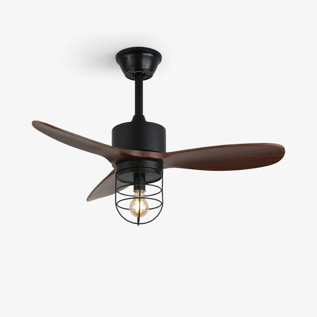 Ceiling Fan | Remote-Controlled 6-Speed & LED Light | 36 in