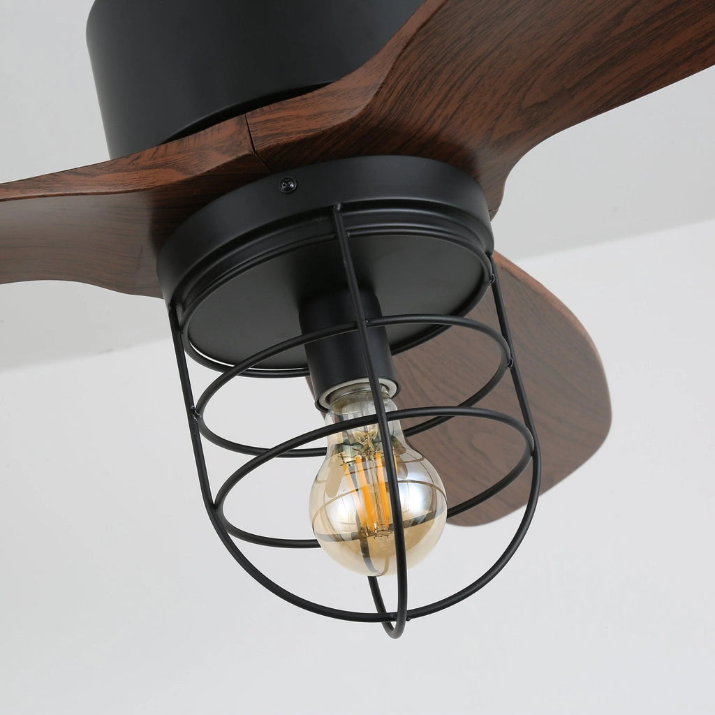 Ceiling Fan | Remote-Controlled 6-Speed & LED Light | 36 in
