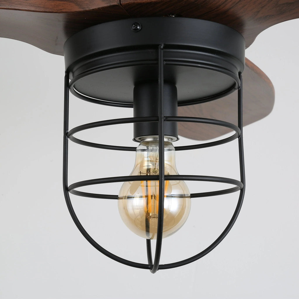 Ceiling Fan | Remote-Controlled 6-Speed & LED Light | 36 in