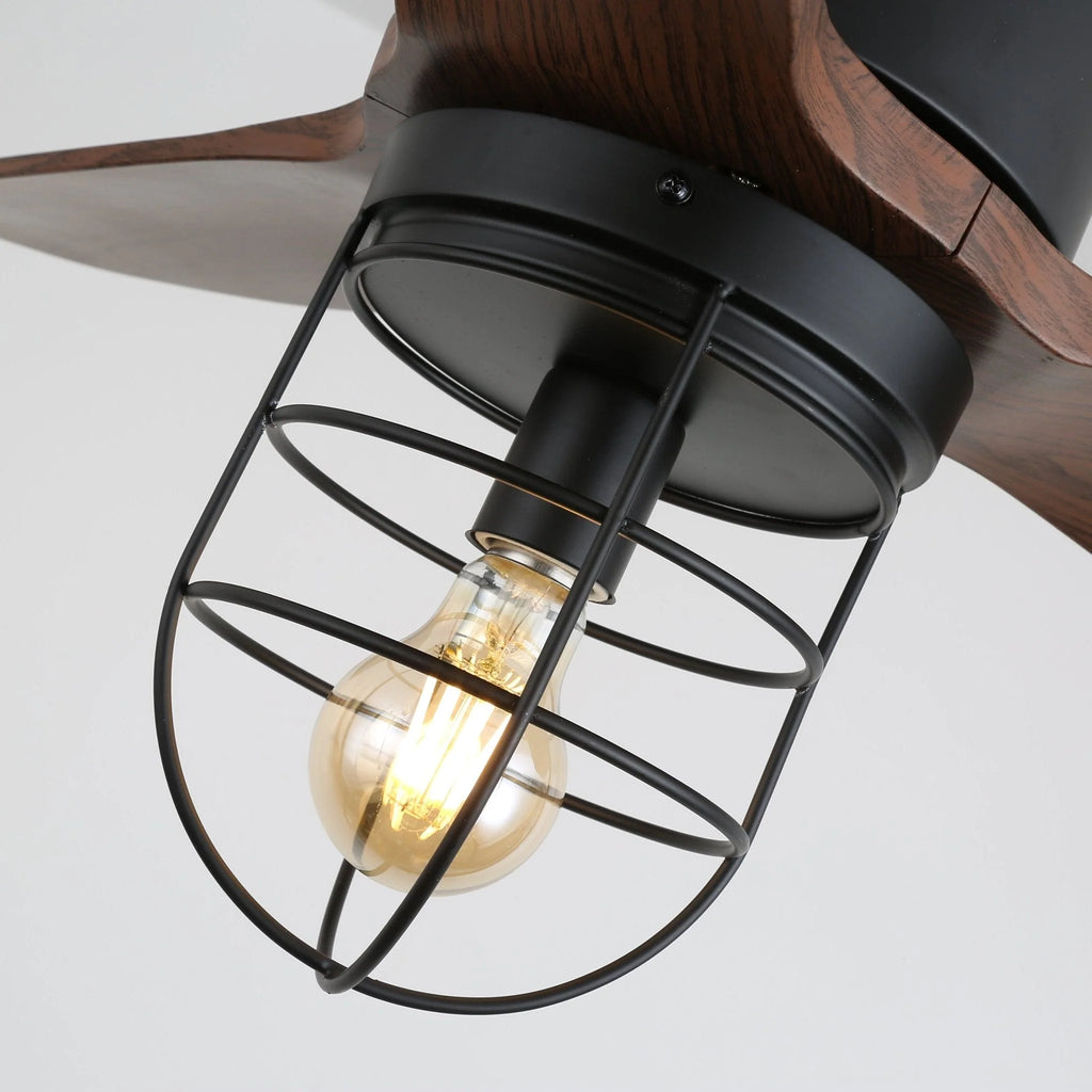 Ceiling Fan | Remote-Controlled 6-Speed & LED Light | 36 in