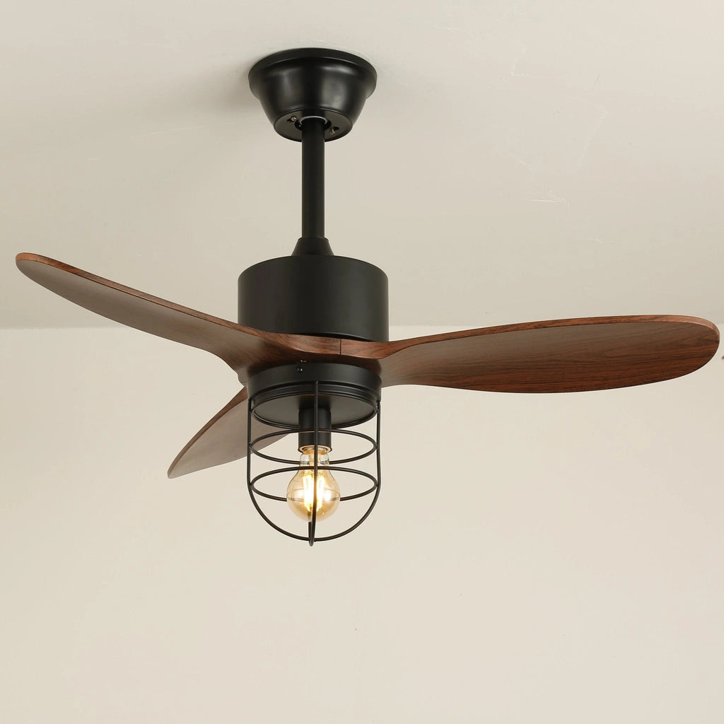 Ceiling Fan | Remote-Controlled 6-Speed & LED Light | 36 in
