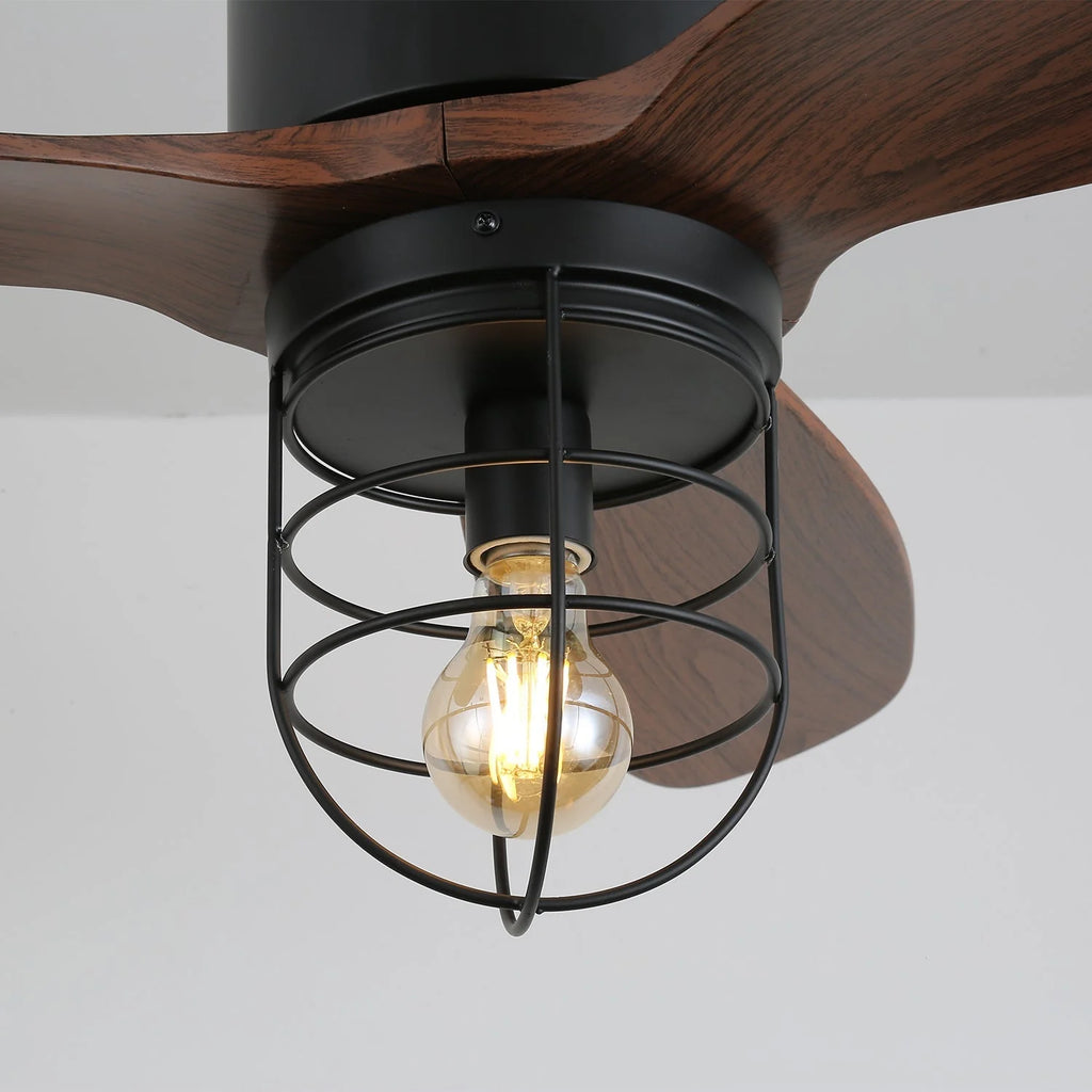 Ceiling Fan | Remote-Controlled 6-Speed & LED Light | 36 in