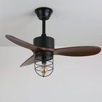 Ceiling Fan | Remote-Controlled 6-Speed & LED Light | 36 in