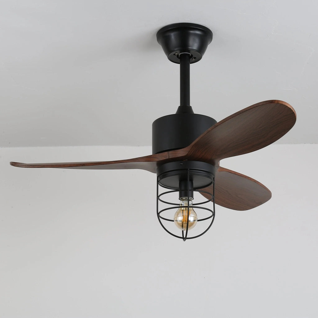 Ceiling Fan | Remote-Controlled 6-Speed & LED Light | 36 in