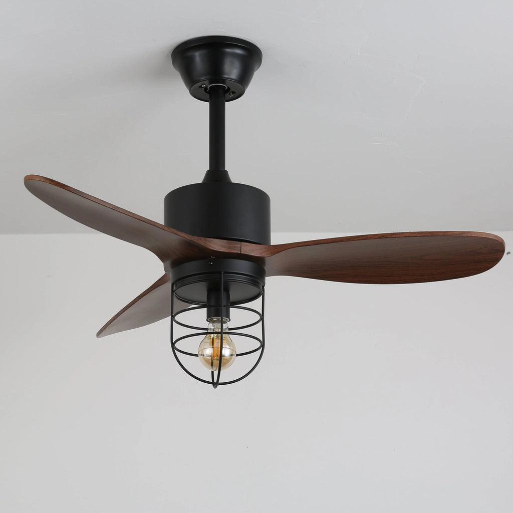 Ceiling Fan | Remote-Controlled 6-Speed & LED Light | 36 in