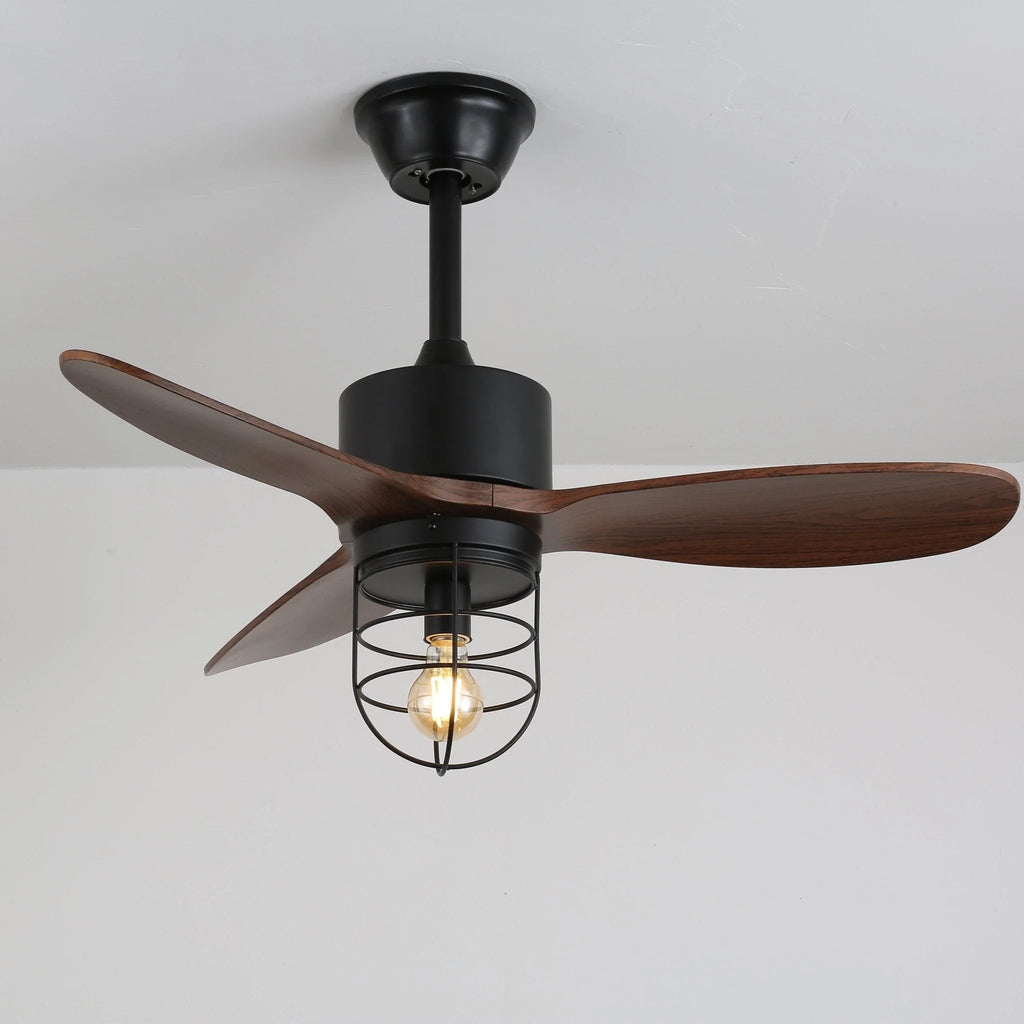 Ceiling Fan | Remote-Controlled 6-Speed & LED Light | 36 in