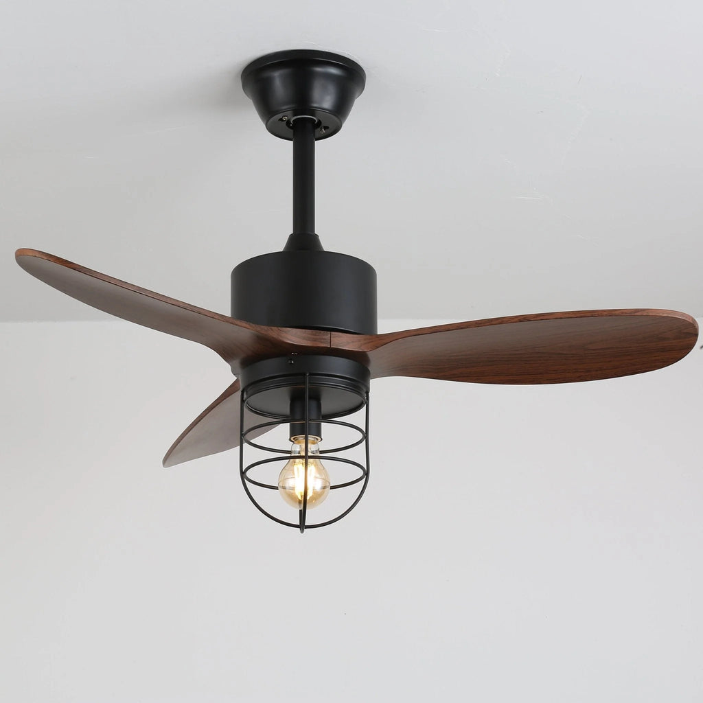 Ceiling Fan | Remote-Controlled 6-Speed & LED Light | 36 in