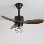 Ceiling Fan | Remote-Controlled 6-Speed & LED Light | 36 in