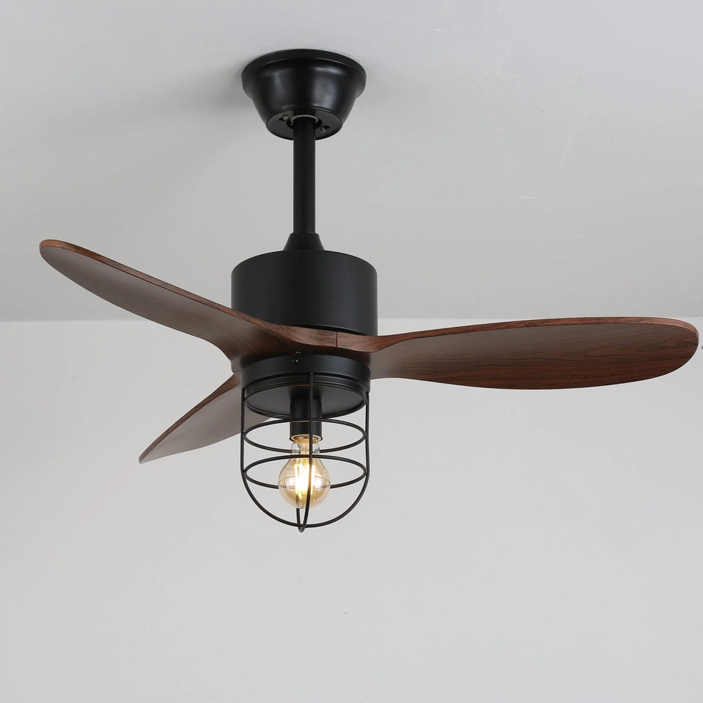 Ceiling Fan | Remote-Controlled 6-Speed & LED Light | 36 in