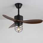 Ceiling Fan | Remote-Controlled 6-Speed & LED Light | 36 in