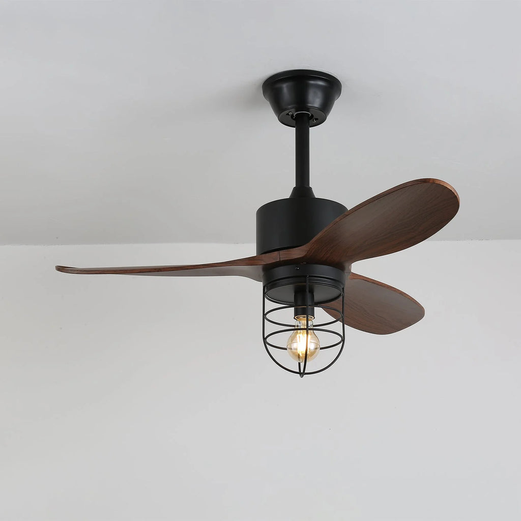 Ceiling Fan | Remote-Controlled 6-Speed & LED Light | 36 in