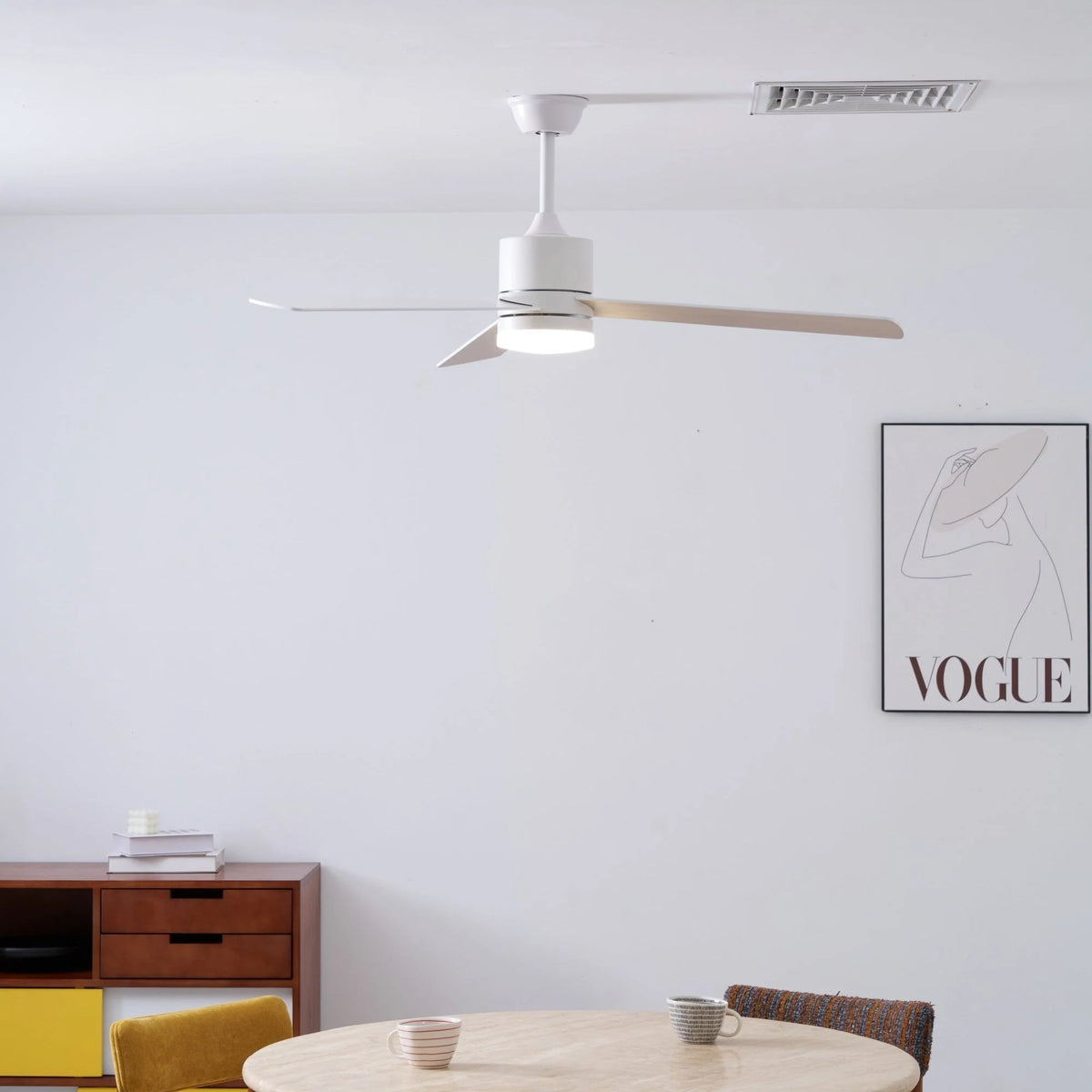 Ceiling Fan With Light | DC Motor & Integrated LED | 132 cm Diameter