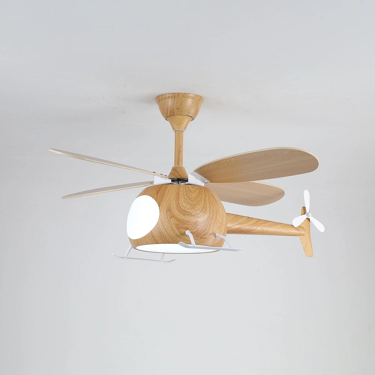Ceiling Fan With Light | Integrated LED & Remote | Walnut Finish