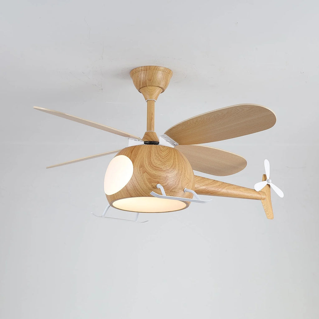 Ceiling Fan With Light | Integrated LED & Remote | Walnut Finish