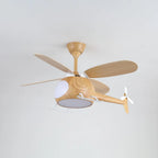 Ceiling Fan With Light | Integrated LED & Remote | Walnut Finish