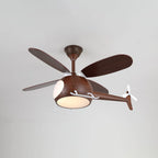 Ceiling Fan With Light | Integrated LED & Remote | Walnut Finish