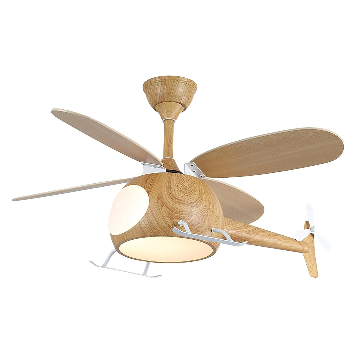 Ceiling Fan With Light | Integrated LED & Remote | Walnut Finish