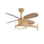 Ceiling Fan With Light | Integrated LED & Remote | Walnut Finish