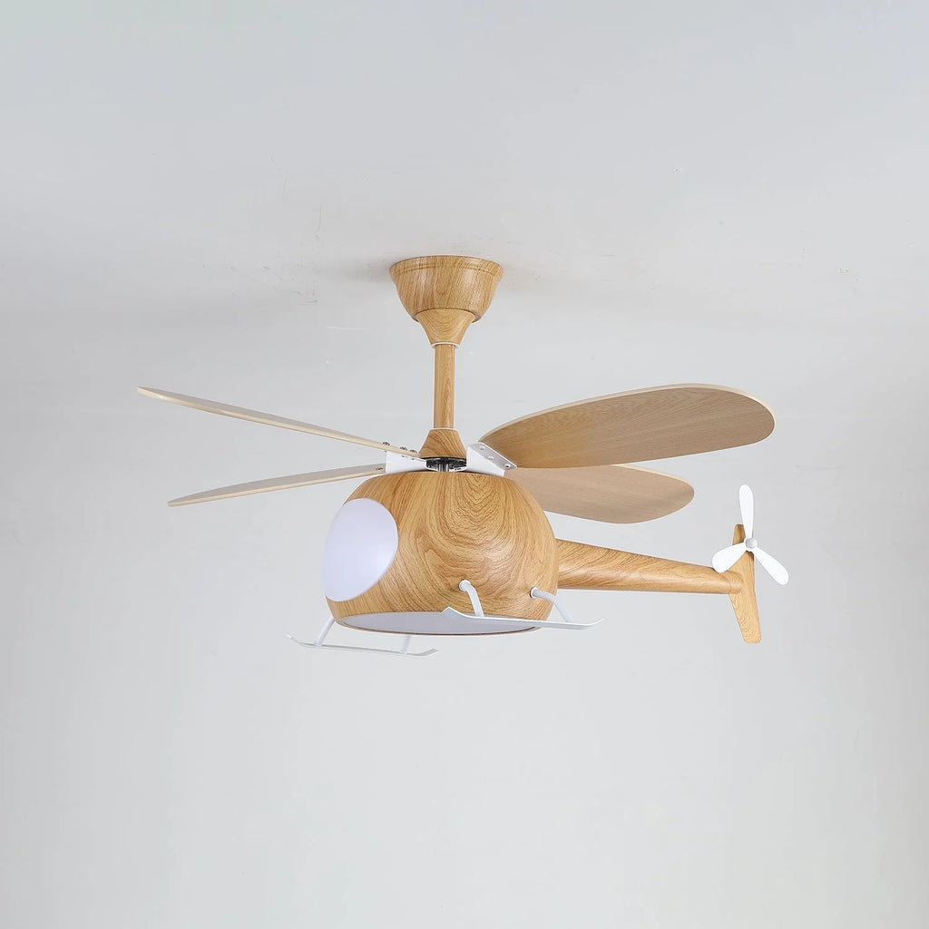 Ceiling Fan With Light | Integrated LED & Remote | Walnut Finish