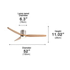Ceiling Fan With Light | Wood-Inspired & Integrated LED